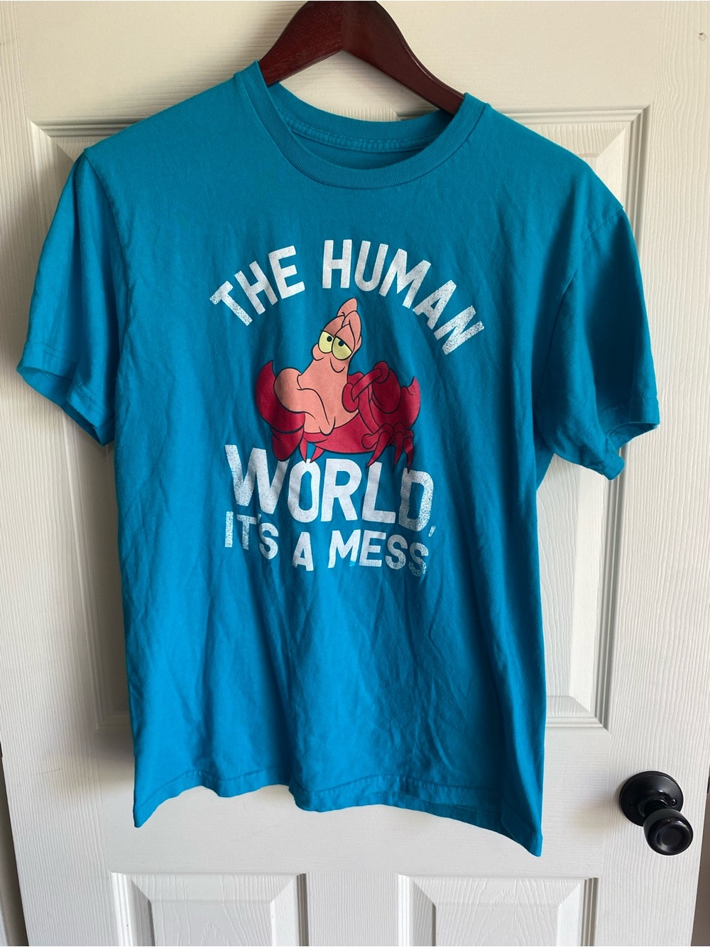 Disney Turquoise Graphic Tee Sebastian Little Mermaid Shirt